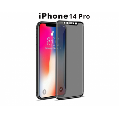 Folie Protectie ecran Apple iPhone 14 Pro, Privacy Premium Glass , Full Cover
